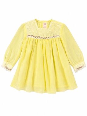 Ruth of Carolina Yellow Smocked Baby Dress with Bloomers
